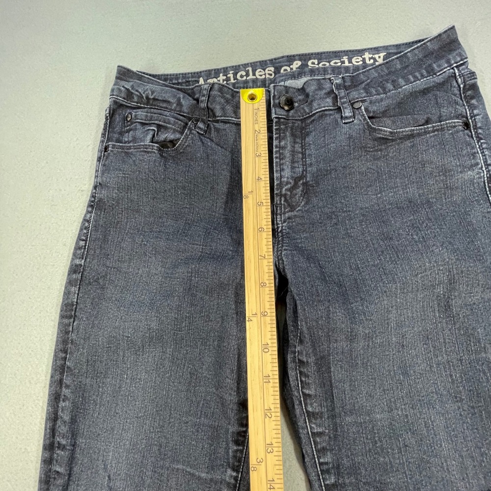Articles of Society Blue Skinny Jeans Women 28 Mid Rise Dark Wash - Picture 9 of 11